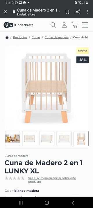 cuna diván kinderkraft lunky