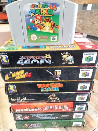 Lote Nintendo 64 con juegos