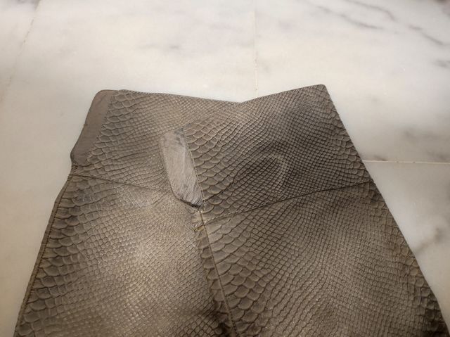 Botas altas piel gris Zara 39