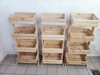 Estanterías  madera para diversos usos