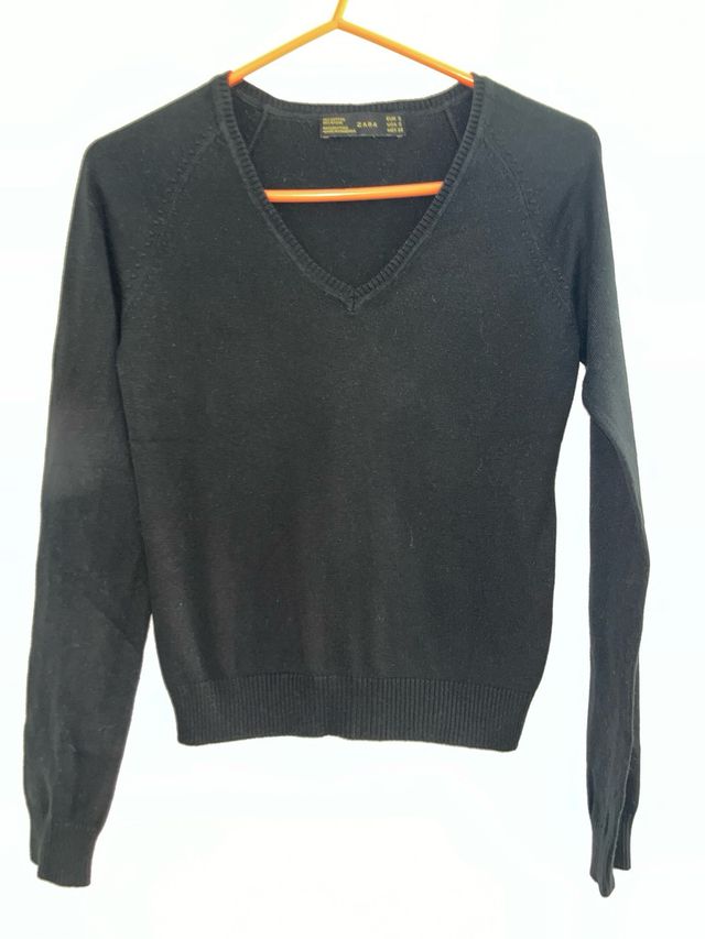 Jersey vestir pico negro