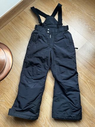 Pantalon peto esqui nieve negro talla 8