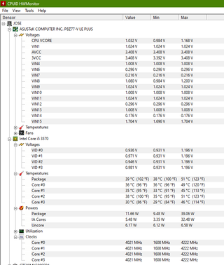 i5 3570 + Asus P8Z77-V LE Plus + 8GB RAM + cooler