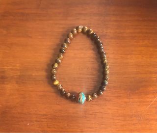 Pulseras piedras naturales o cuero.DIA PADRE