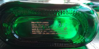 Botella de perfume Polo de Ralph Lauren 