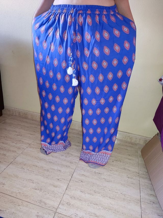 pantalones anchos talla 5xl nuevo