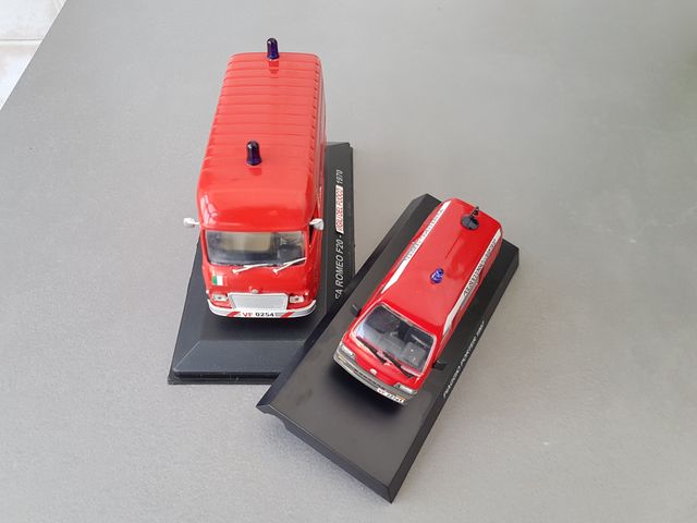 VIGILI DEL FUOCO -POMPIERI -P. PORTER + ALFA ROMEO