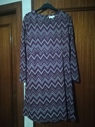 vestido estilo vintage, manga ancha