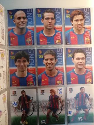 ALBUM Y CROMOS BARÇA CAMPIÓ  2004 2005