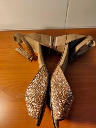 Sandalias de fiesta Corina ante dorada