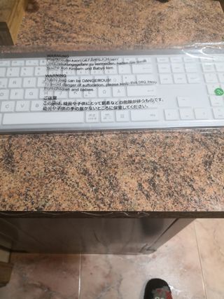 teclado inalámbrico,con protector de teclado