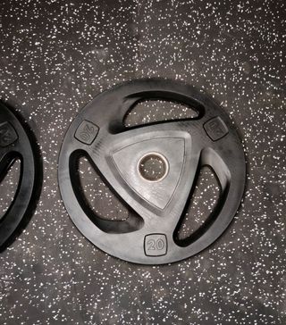 ✅ 2 DISCOS OLÍMPICOS 20KG 50MM
