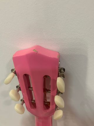Guitarra clásica niños rosa