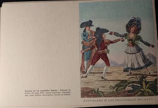 Lote de 6 díptico estampas de años 50