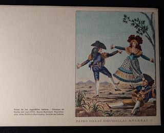 Lote de 6 díptico estampas de años 50