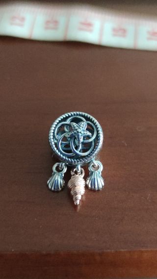 Charm de pulsera atrapasueños de mar plata 925 mls