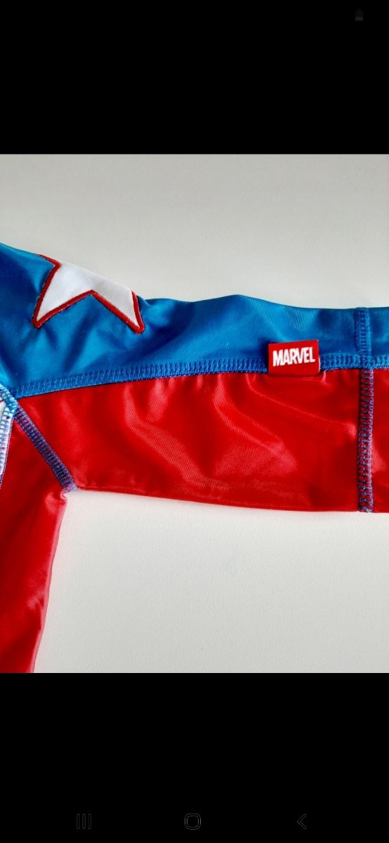 Tshirt Capitan America Marvel originale 5/6 anni