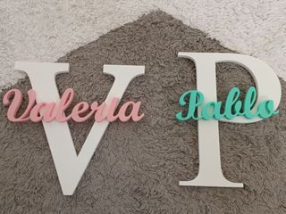 CARTELES LETRA INICIAL Y NOMBRE