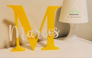 CARTELES LETRA INICIAL Y NOMBRE