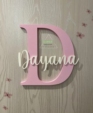 CARTELES LETRA INICIAL Y NOMBRE