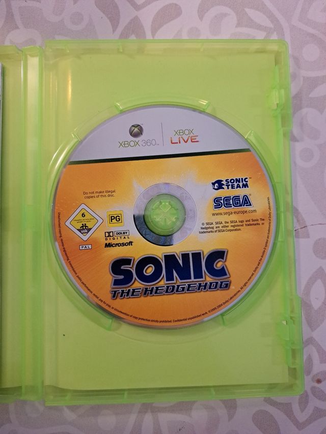 SONIC THE HEDGEHOG XBOX 360