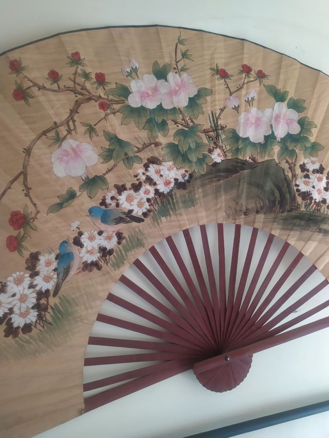 Abanico grande para pared