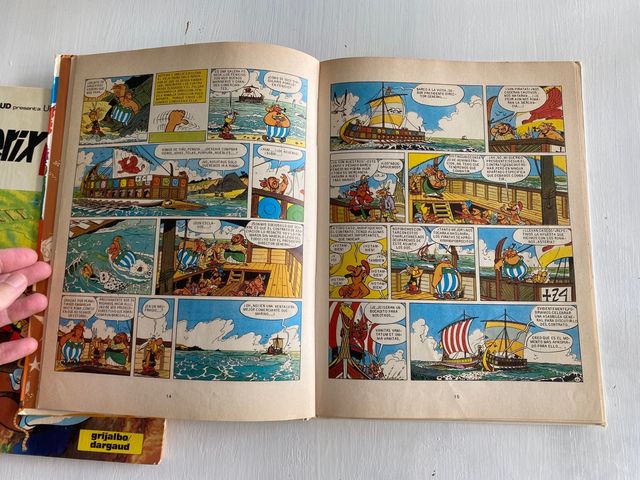 Una aventura de Asterix 4 y 14. Originales de 1980