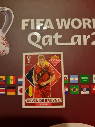 Cromo Kevin de Bruyne extra Mundial Qatar 2022