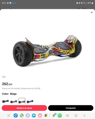 patinete hoverboard por no usar