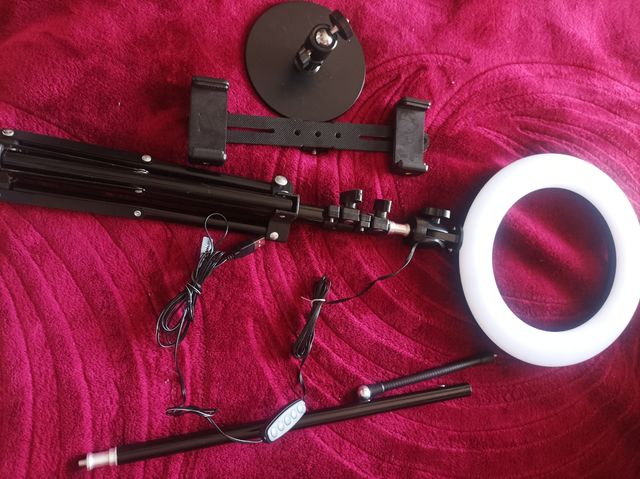 aro de luz/tripode