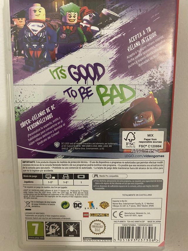 Lego dc súper villanos Nintendo switch