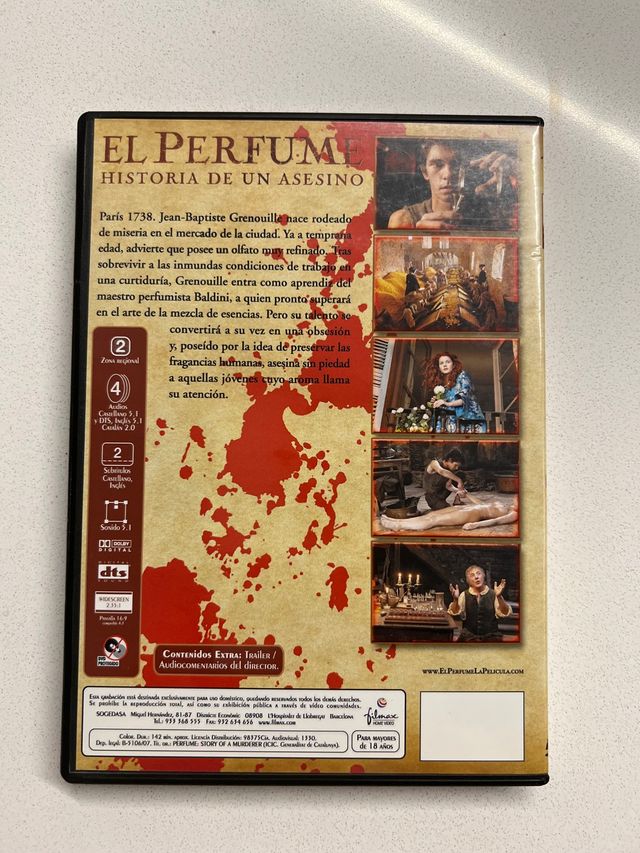 Película "El Perfume, historia de un asesino".