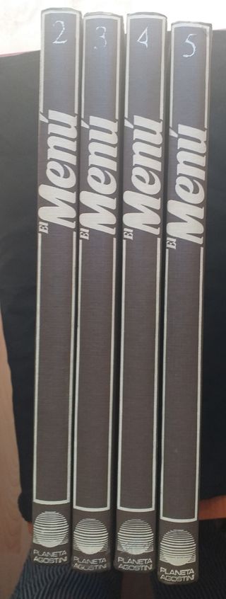 EL MENÚ. 4 LIBROS COCINA por unidades a 5€.