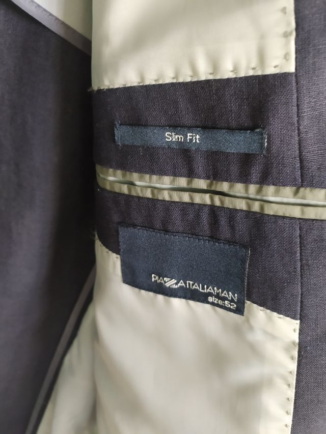 Giacca uomo. Slim Fit. Taglia 52