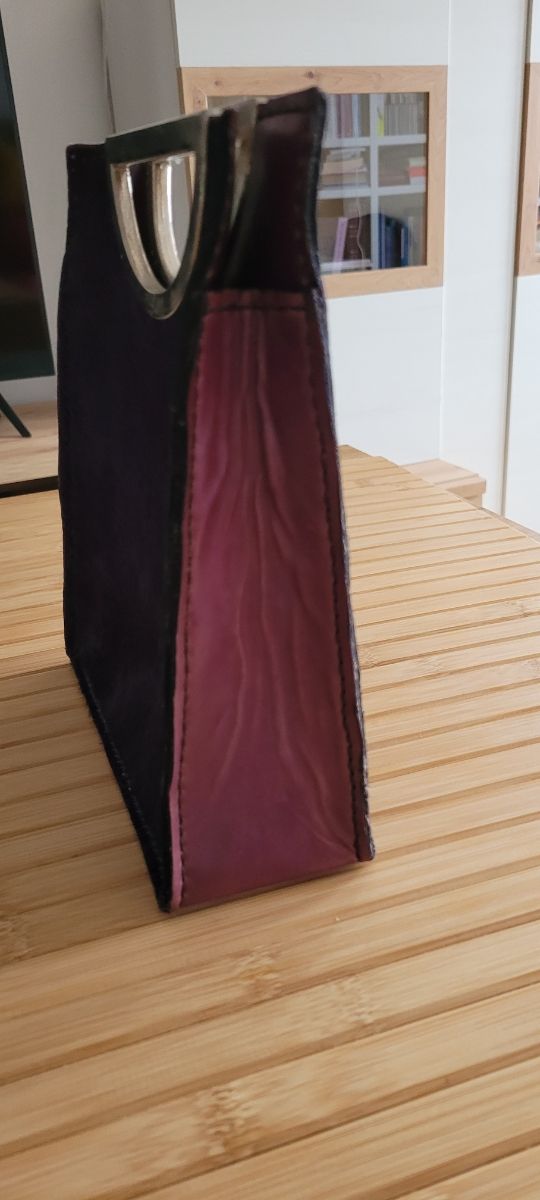 Bolso piel morado