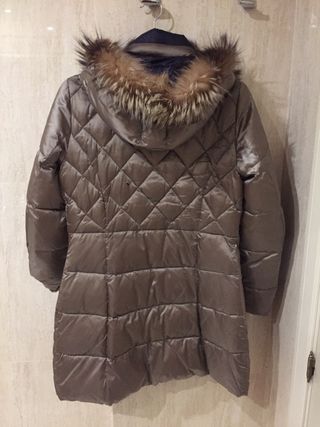 Plumas reversible Pregiò Couture piel de zorro