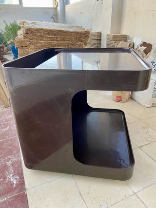 GAME Siard Mesa auxiliar Minibar marrón Vintage