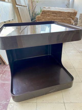 GAME Siard Mesa auxiliar Minibar marrón Vintage