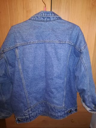 Chaqueta vaquera de borreguito oversize