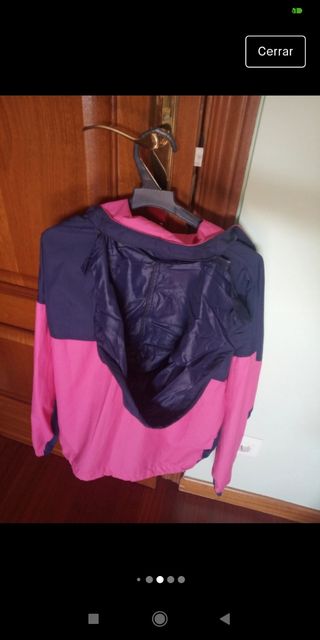 Sudadera chaqueta plástico Vintage NIKE - talla s