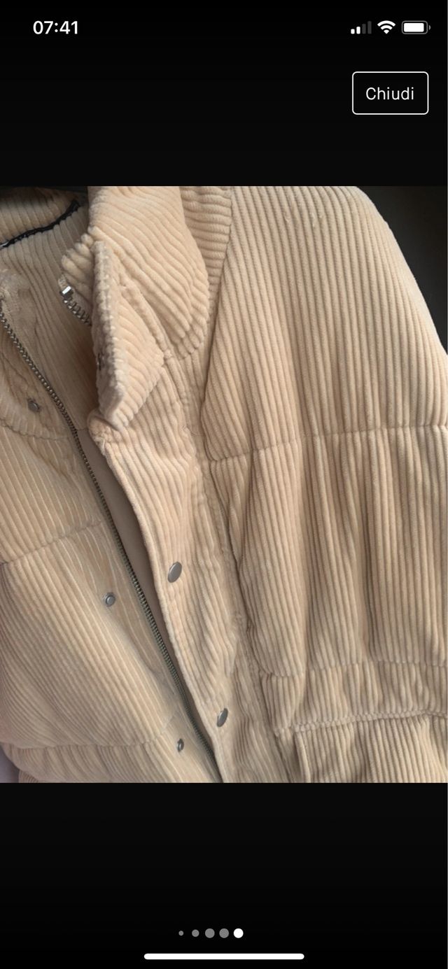 Giubbotto uomo panna