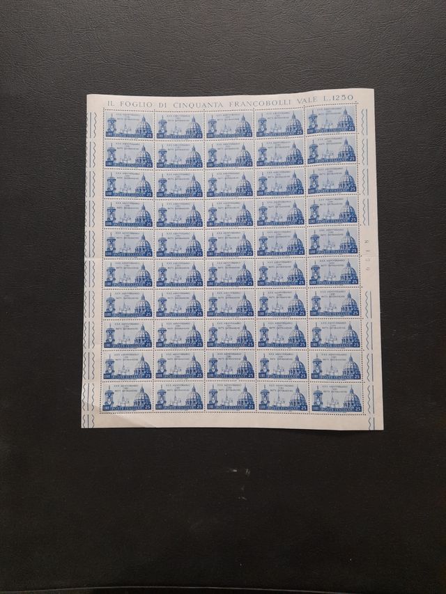 foglio 30 anniversario dei patti lateranensi