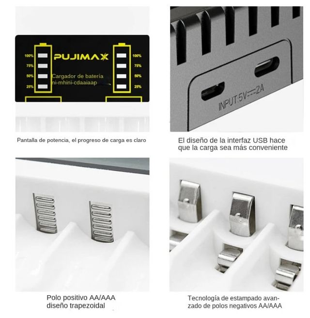 Carregador de baterias USB