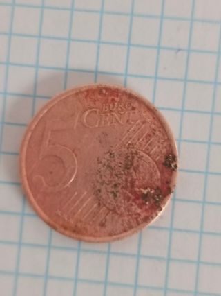 Moneda Francia 1999 con fallo acuñación 