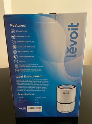Purificador de aire Levoit elimina polen y olores