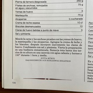 Libro de recetas de Cordero, Buey y Ternera