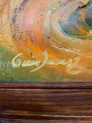 Cuadro al óleo sobre madera