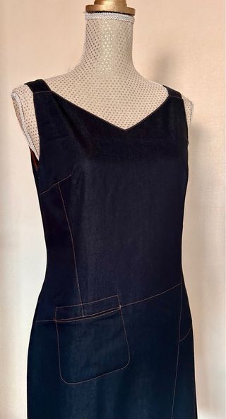 Vestido azul marino ZAPA