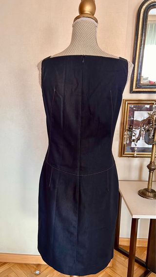 Vestido azul marino ZAPA