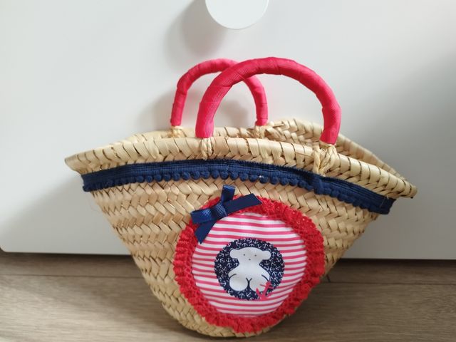 Capazo decorado para niña